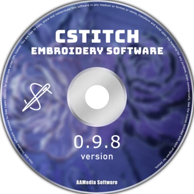 Cstitch - Convert Image to Cross Stitch Design Pattern - Embroidery Software CD - Image 1 of 2