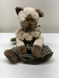 GANZ Cottage Collectibles Cat Kitty Siamese Trixie w/ Outfit EUC RARE HTF - Picture 1 of 11