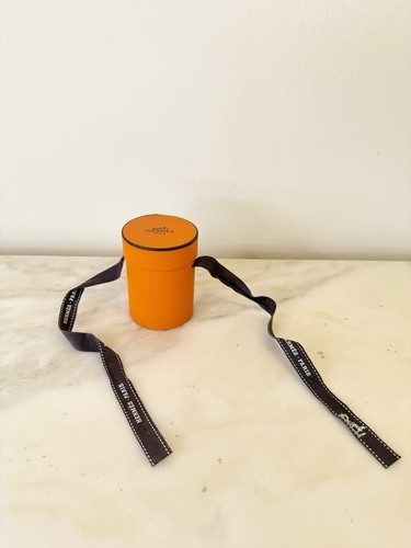 Autentica scatola rotonda Hermès 2"x3" con nastro confezione regalo bracciale (2 disponibili)
