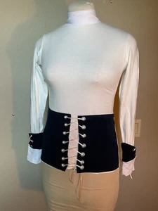 NEU! Cavalliera European Dressage Show Shirt Reiten Reitsport Neu mit Etikett Schnürung Small - Bild 1 von 7