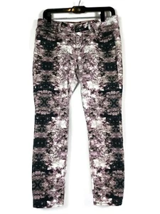 DKNY Multicolor Watercolor Denim Stretch Jegging Size 6P - Picture 1 of 3