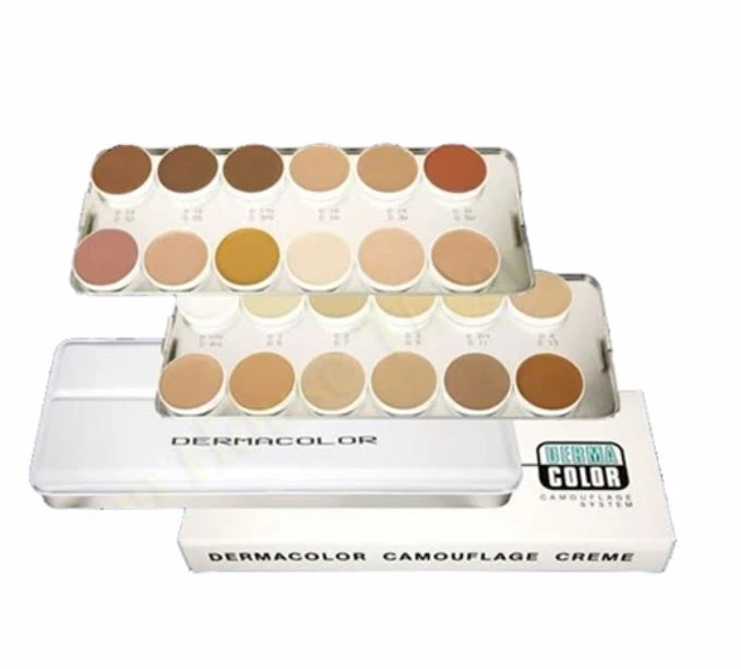 Kryolan Dermacolor 迷彩面霜 - 24 色秀化妆盘套装新品 — 第 1/1 张图片