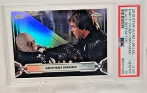 2019 Star Wars Chrome Legacy Darth Vader Unmasked Luke Skywalker SSP /10 PSA 10 - Picture 1 of 3