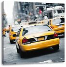 Gelbe Taxis am Times Square in New York, Leinwandbild Quadratisch
