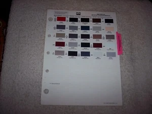 1990 PORSCHE IMPORTED EXTERIOR PPG PAINT CHIP COLOR CHART   #168 - Bild 1 von 2