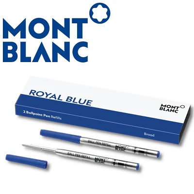 Montblanc Kugelschreibermine Mine Refills B Royal Blue blau 2 Stück