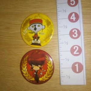 A52117 Blood Blockade Battlefront Kekkai Sensen Can badge Klaus + Sonic - Picture 1 of 4