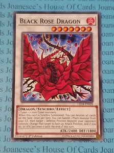 Tarjeta LED4-EN028 Dragón Rosa Negra Yu-Gi-Oh 1ª Edición Nueva - Imagen 1 de 4