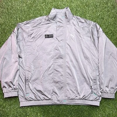 Chaqueta PUMA Mercedes AMG Petronas Para Hombre Grande L Gris Brillante Fórmula Uno 1 Carreras Foto 1 de 4