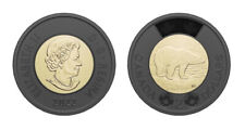 2022 Canada Two Dollar Toonie Coin $2 Honouring Queen Elizabeth Black Ring CIRCU