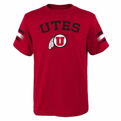 NCAA by Outerstuff NCAA Utah Utes Youth Boys "First Line" Dri-Tek Short Sleeve M Cover