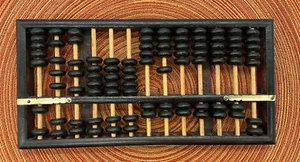 Vintage Chinese Abacus 13 Wooden Rods 91 Wooden Beads - Picture 1 of 6