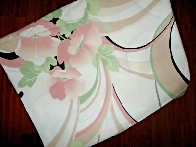 SPRINGMAID ANASTASIA II CORAL PINK FLORAL MID MOD STYLE (1PC) FULL FITTED SHEET  - Image 1 of 4