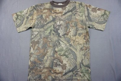 Vintage RedHead Shirt Mens Large Brown Advantage Timber Camo Single Stitch USA - Image 1 of 4