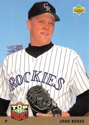 1993 Upper Deck #444 John Burke Colorado Rockies - Image 1 of 2