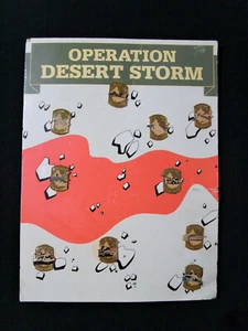 OPERATION DESERT STORM 1991 GULF WAR MILITARY BADGES x10 ON DISPLAY CARD NOS - Picture 1 of 12