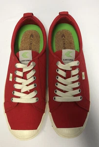 Cariuma OCA Red White Low Athletic Sneaker Shoes Men’s Size 8.5 Women’s Size 10 - Picture 1 of 12