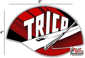 (TRICO-2) 6" TRICO WINDSHIELD WIPER GARAGE MANCAVE GAS OIL STICKER DECAL - Picture 1 of 1