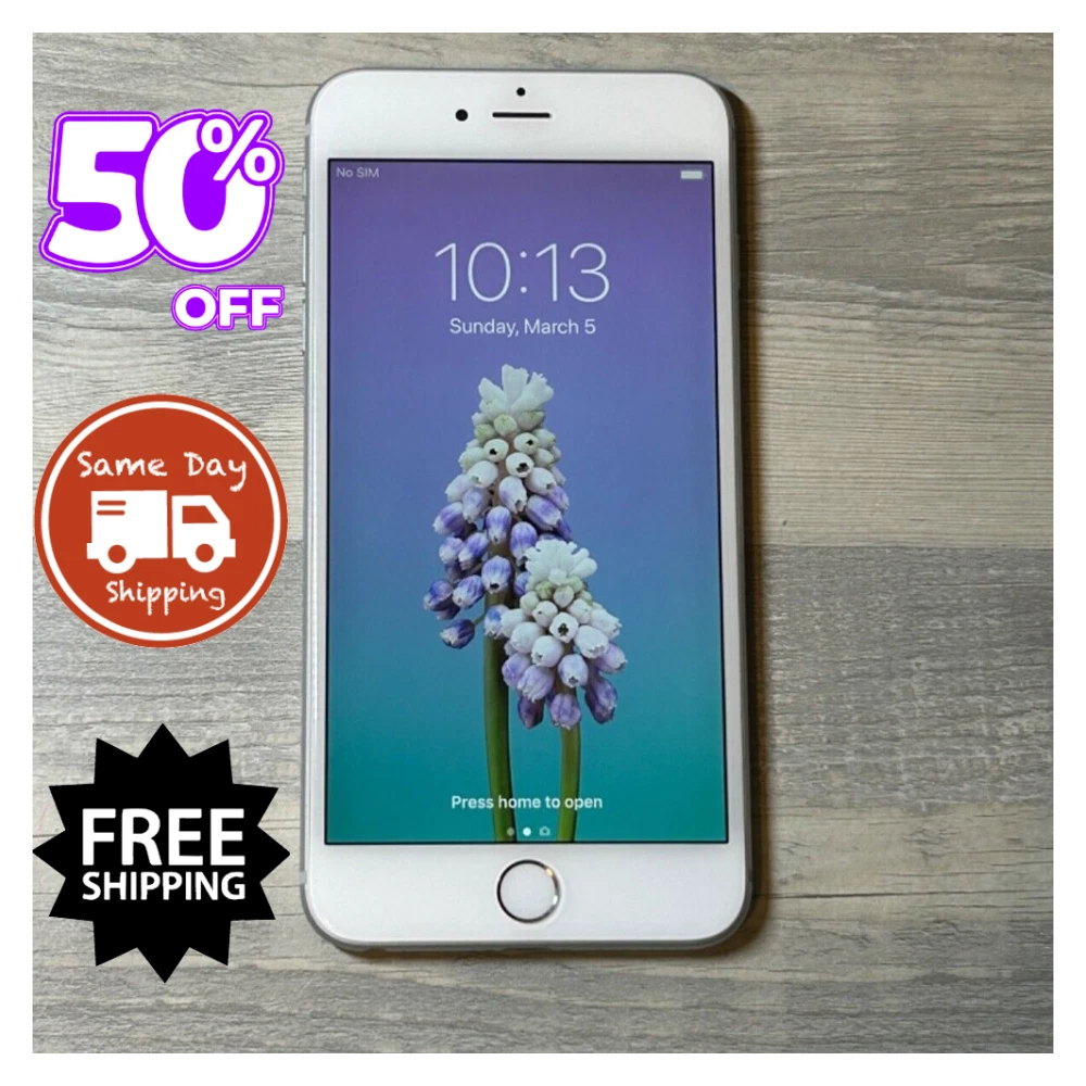 Apple iPhone 6 Plus 16 GB Silver Cell Phones & Smartphones for