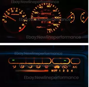 Amber LED Cluster + Climate Control Combo Bulb KIT for Honda Civic EG 1992-1995 - Picture 1 of 3