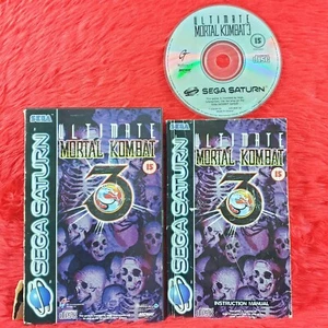 Saturn Ultimate Mortal Kombat 3 *x Boxed With Manual Sega PAL UK Version - Bild 1 von 8