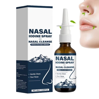 Spray sinusal 60 ml limpiador de cuidado diario niebla nasal para mujeres viajar después Foto 1 de 4