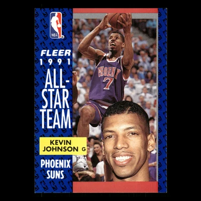 凯文·约翰逊 #210 1991-92 Fleer Phoenix Suns 篮球卡 NBA — 第 1/3 张图片