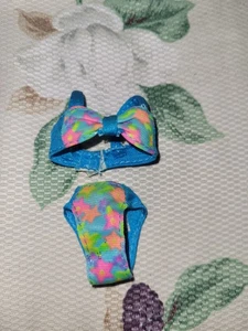 Mattel 4920 Vintage Glitzer Beach Skipper Puppe 1992 Blumen Bikini Badeanzug - Bild 1 von 2