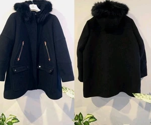 J Crew Women's Chateau Parka In Italian Stadium Cloth Wool Hooded Coat! 24 - Picture 1 of 7