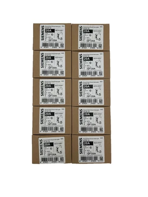 (10) New Siemens QF120A Circuit Breaker GFCI 20A 1-Pole 120VAC - Image 1 of 3