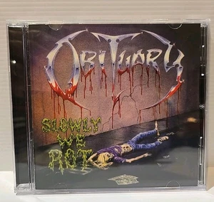 OBITUARY - Slowly We Rot - CD 1989 w/ Bonus Ttacks - Roadrunner Records MINT - Picture 1 of 11