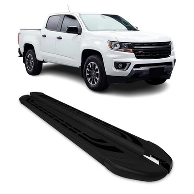 Alu Running Boards for Chevrolet Colorado / GMC Canyon Crew Cab 2015-2024 Black - Image 1 of 4