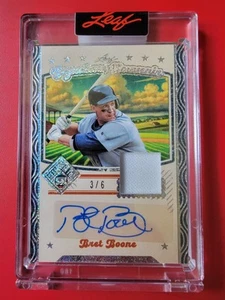 Bret Boone 2025 Leaf Seasons In The Sun Signature Souvenir Baseball Card 03/06 - Picture 1 of 11
