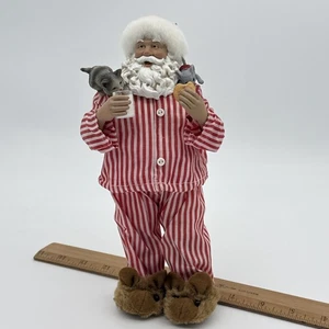 Vintage Possible Dreams 1999 Santa "Nick Snacks" 9.75" w Cat Bear Slippers - Picture 1 of 13