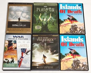 Saving Private Ryan, Platoon, Letters From Iwo Jima, Gettysburg / God's And..DVD - Picture 1 of 5