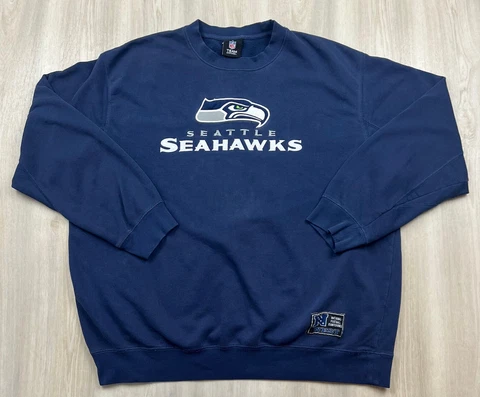Seattle Seahawks Embroidered Crewneck Sweatshirt Mens XL NFL Team Apparel Cover