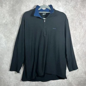 Patagonia Capilene Sweatshirt Mens Size XL Black Quarter Zip Pullover Outdoor - Picture 1 of 10