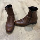 Loake 1880 Bros Brown Double ZIP All Leather Boots MADE IN ENGLAND