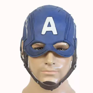 Cosplay Captain America avengors Superhero Halloween Helmet Props Full Face Mask - Picture 1 of 6