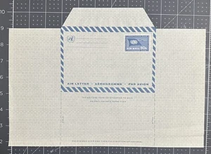 UN 1960 10 cent UN Flag & Plane Air Letter entire not folded. NY#UC4. MNH - Picture 1 of 5