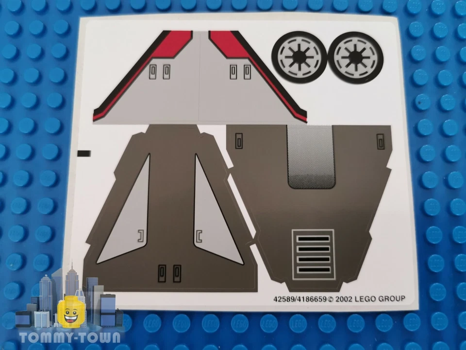 LEGO Star Wars AUFKLEBERBLATT NUR für Lego Set 4482 AT-TE - Brandneu SEHR SELTEN - Bild 1 von 1