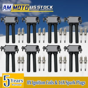 Ignition Coil & Spark Plug for Jeep Dodge Durango Charger RAM 1500 5.7L V8 UF504 - Picture 1 of 17