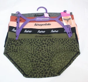 Set 5 mutandine HIPSTER senza cuciture AEROPOSTALE nuove con etichette in GRIGIO CANNELLA VERDE NERO L - Foto 1 di 6