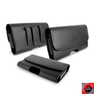 Extra Large Size Leather Pouch Case w/Belt Clip Holster For LG G STYLO / LS770 - Picture 1 of 7