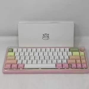 Teclado mecánico inalámbrico Dustsilver D66 melocotón - Imagen 1 de 10