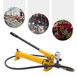Pompa manuale cilindro idraulico CP-700 con manometro 10152.64PSI 700Bar - Foto 1 di 20