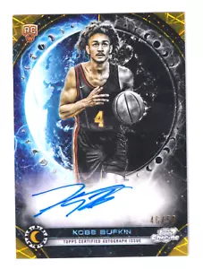 2023-24 Topps Cromo Cósmico EQUINOX REFRACTOR ORO AUTÓGRAFO KOBE BUFKIN 46/50 - Imagen 1 de 2