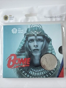 DAVID BOWIE FIVE 2020 5 STERLINE BRILLANTE NON CIRCOLATO ROYAL MINT PACK (BU5) - Foto 1 di 3