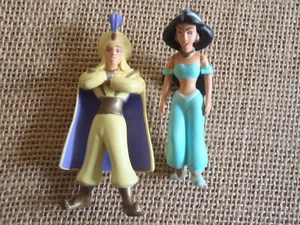 Juego de figuras de jazmín de Aladino monorraíl castillo de Cenicienta parque temático de Disney - Imagen 1 de 3