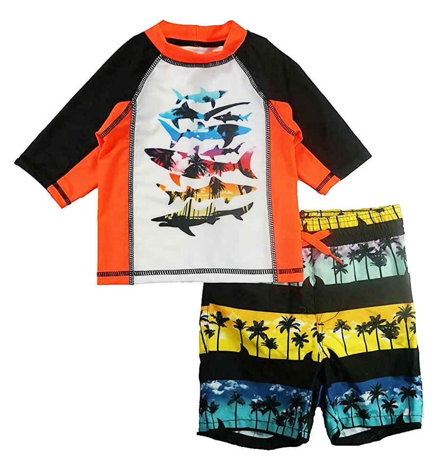 P.S. from Aeropostale Boys Swim Set with Short Sleeve Rashguard - Image 1 of 1